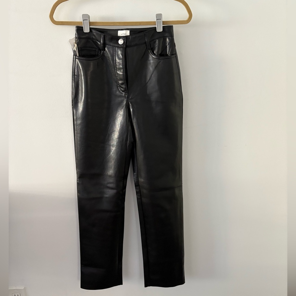 Aritizia Black Leather Pants